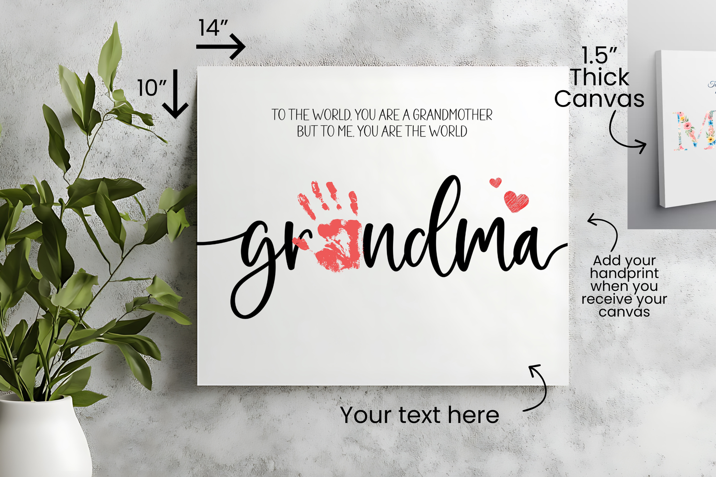 Handprint Keepsake Canvas