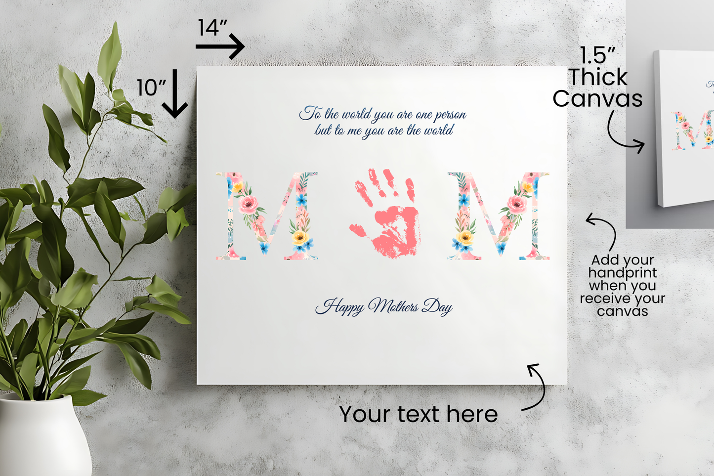 Handprint Keepsake Canvas
