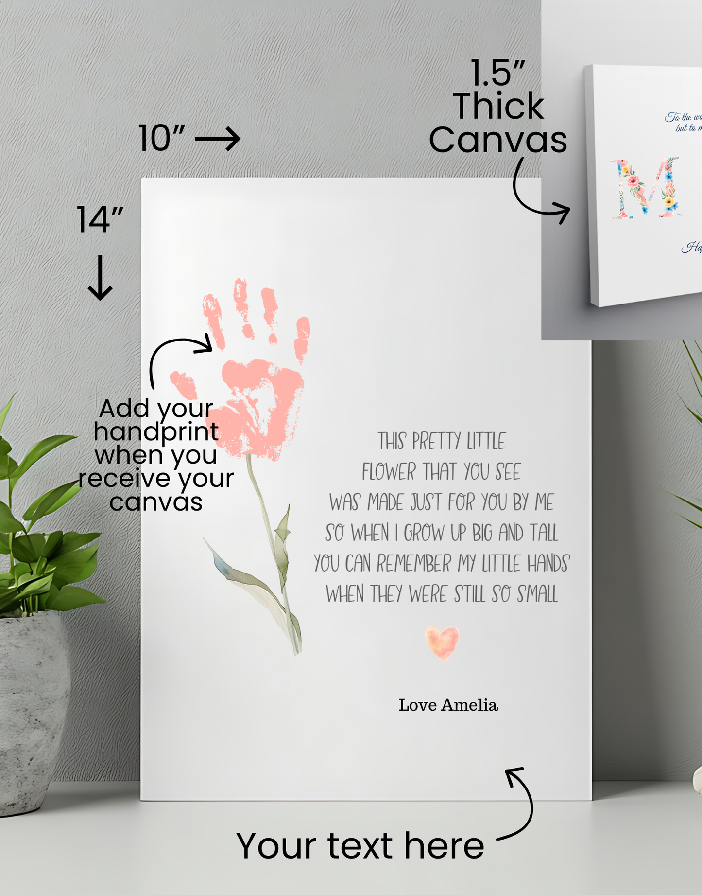 Handprint Keepsake Canvas