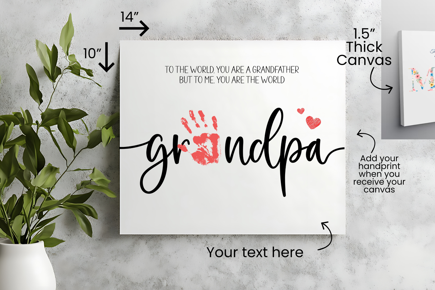 Handprint Keepsake Canvas