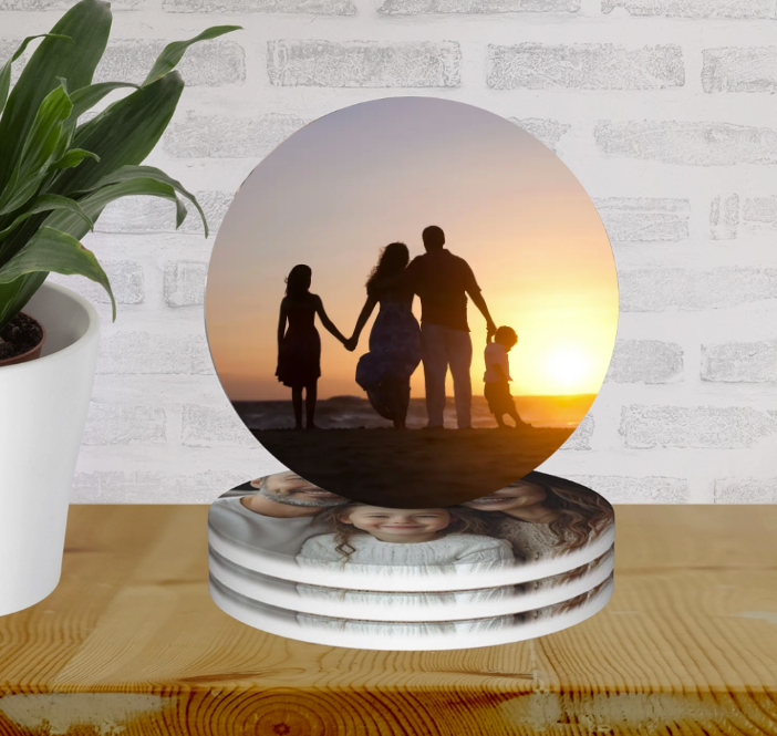Custom Ceramic Coasters 4pk