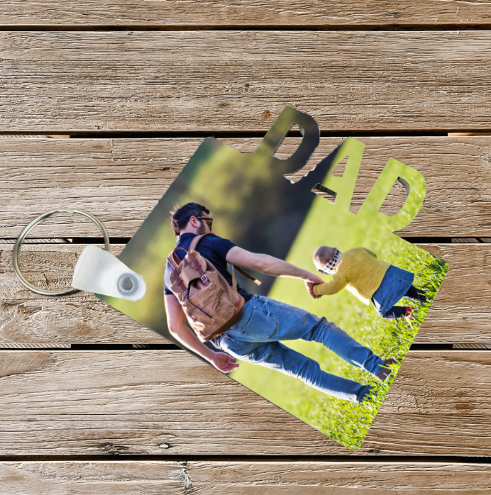 Custom Photo Key Chain MOM/DAD